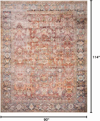 Vista 2 de Loloi Layla Spice/Marine - Alfombra de área de 7'-6" x 9'-6" especia/marina