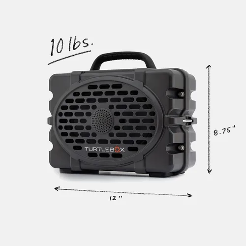 Vista 2 de Turtlebox Original Gen 3: Bocina Bluetooth portátil para exteriores – Ultra-sónica (120dB), impermeable (IP67), resistente, a prueba de impactos