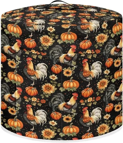 Vista 8 de Cubierta antipolvo para olla a presión con estampado floral de pájaros, compatible con 3 cuartos de galón, cubierta antipolvo instantánea duradera