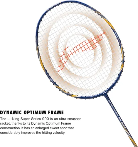 Vista 4 de Li-Ning Super Series 900 - Raqueta de bádminton con cubierta completa
