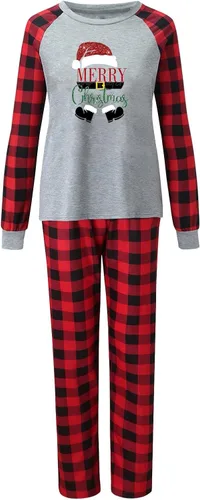 Vista 4 de Family Christmas Pajamas Matching Sets, Black of Friday Deal Long Sleeve Xmas Holiday Sleepwear Merry Christmas