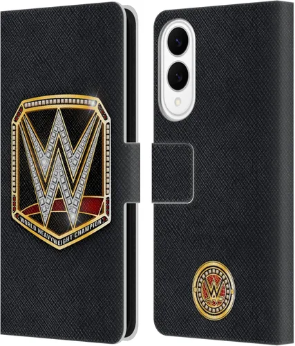Vista 85 de Head Case Designs Officially Licensed WWE Cruiserweight Champion Title Belts Leather Wallet Case Compatible with Samsung Galaxy A07 4G Campeón
