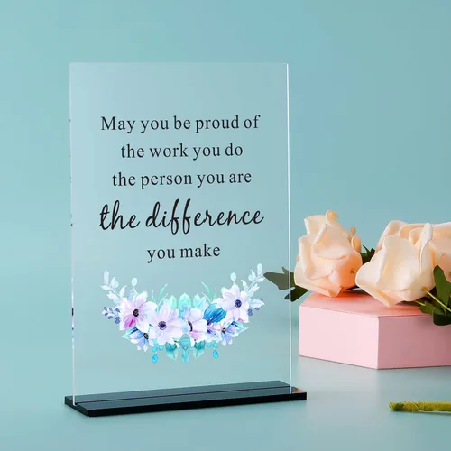 Vista 3 de Regalos navideños para compañeros de trabajo, letrero decorativo de escritorio para empleador, regalo de elefante blanco para amigos, regalos
