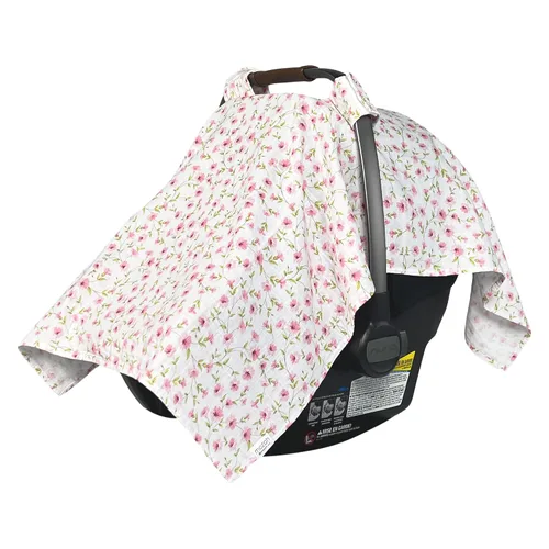 Vista 11 de MOZAH Funda de asiento de coche para bebé, hojas beige, 100% muselina orgánica, suave, transpirable y ligera, esencial para asiento de automóvil