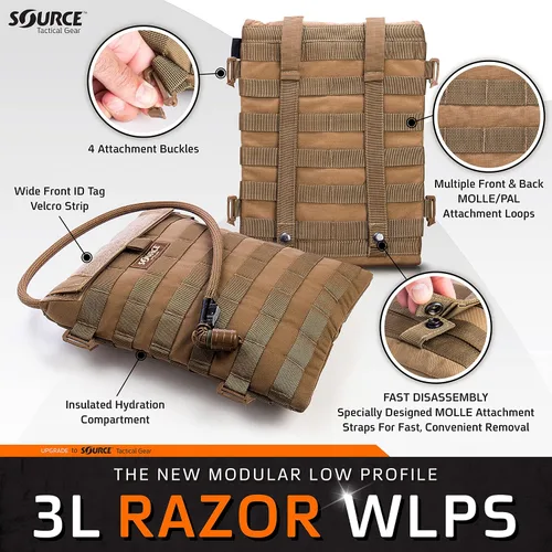 Vista 6 de Source Paquete de hidratación de perfil bajo Razor 3L