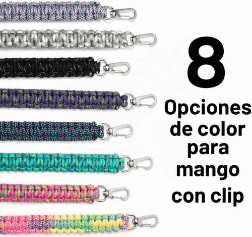Vista 2 de Gearproz HydroCord 2.0 - Mango de cuerda de paracaídas para botellas de 12 Negro