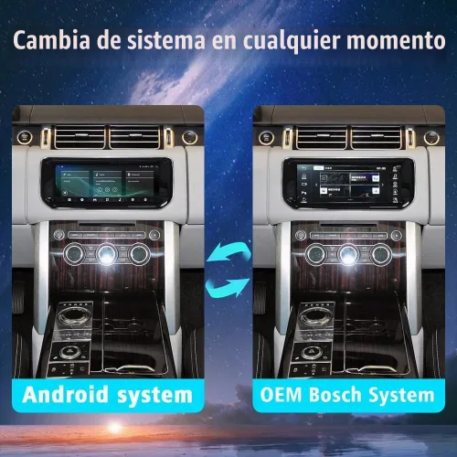 Vista 5 de Radio de coche Android para 2013 2014 2015 2016 2017 Range Rover L494 L405 Pantalla táctil completa Unidad principal de repuesto GPS Navegación