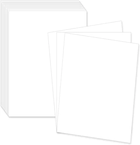 Vista 6 de Cartulina blanca de 4 x 6 pulgadas, paquete de 50 tarjetas de índice de peso pesado de 110 libras/300 GSM, papel grueso para postales, invitaciones