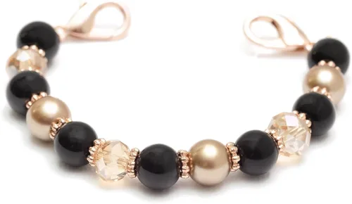 Vista 12 de Pulsera de alerta médica de oro rosa, pulsera médica de repuesto intercambiable de identificación médica, etiqueta de identificación no incluida