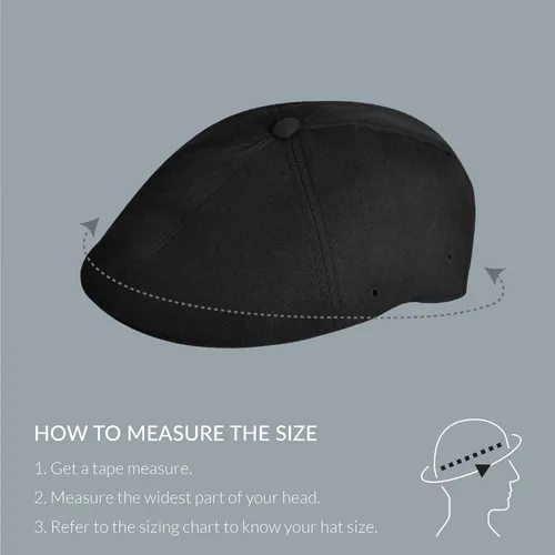 Vista 4 de Kangol Tropic Marl 504 – 7026bc – de los hombres, color azul marino Negro