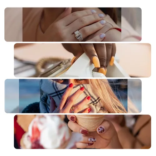 Vista 7 de 24 uñas postizas brillantes con diseños de longitud larga, uñas de boda a presión para novia, uñas acrílicas nude, ataúd a presión con diamantes