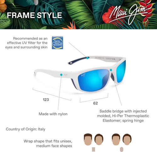 Vista 6 de Maui Jim Gafas de sol polarizadas Nuu Landing para hombre y mujer