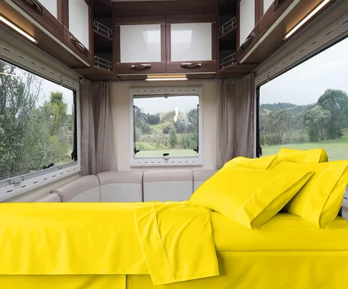 Vista 18 de RV-Sheets - Juego de sábanas estrechas de 29.9 x 78.3 in, 600 hilos, 100% egipcias, autocaravanas, caravanas, caravanas, barcos, suaves, de lujo