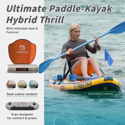 Vista 5 de iTAOSTAR Journey Tabla de Paddle de 11'6" / 11'×34" / 11'×35" Extra Ancha, Accesorios Premium de Tabla SUP Todo-en-Uno, Aletas Personalizadas