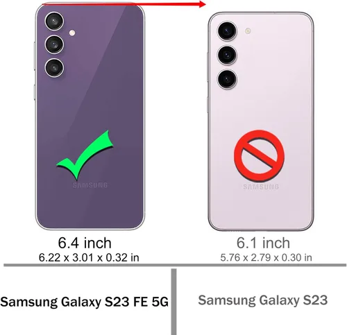 Vista 2 de Osophter Funda para Galaxy S23-FE: funda de goma TPU flexible para Samsung Galaxy S23 FE (flor morada) para mujeres y niñas
