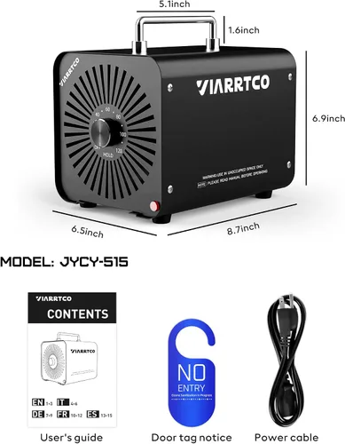 Vista 6 de Generador de máquina de ozono 40,000 mg/h 8000 pies cuadrados Eliminación de olores de máquina de ozono para el hogar y el automóvil