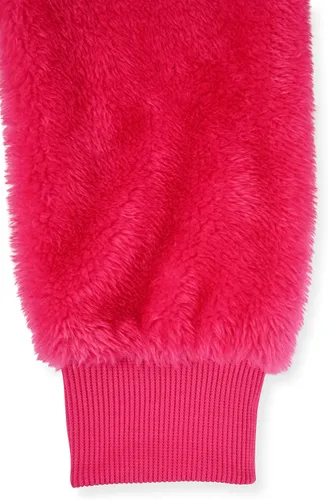 Vista 6 de Hello Kitty Conjunto de 2 piezas de sudadera de cuello redondo y pantalones deportivos para niñas, Fucsia