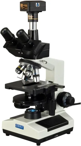 Vista 2 de Omax 40 x -2000 x 10 MP USB3 Plan contraste de fase microscopio trinocular LED Lab con torreta Fase Disco