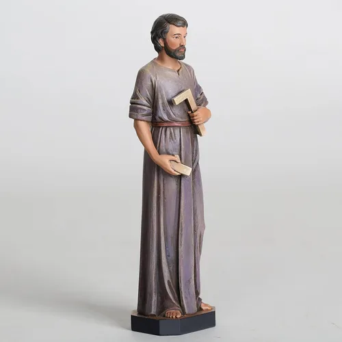 Vista 7 de BC - Estatua católica de San José del trabajador, figura de San José de 6 pulgadas de alto, guía y protección para familiares y viajeros, regalos