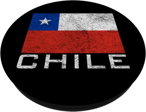 Vista 2 de BANDERA NACIONAL DE CHILE SANTIAGO PopSockets intercambiables PopGrip