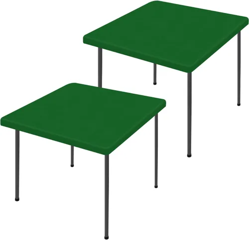 Vista 67 de Moosfor Paquete de 2 manteles rectangulares de elastano de 4 pies, elásticos y ajustables para pícnic, cubierta de mesa de patio elástica y lavable