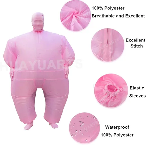 Vista 2 de IHGYT Disfraz inflable para mascarada traje de cuerpo completo disfraz inflable