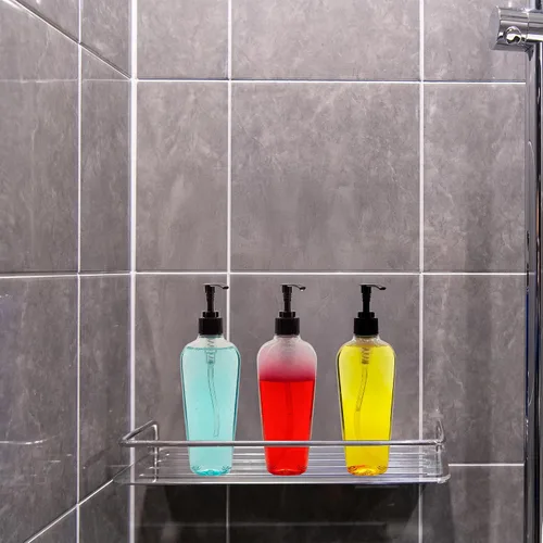 Vista 5 de Cornucopia Brands Botellas de loción de plástico transparente de 8 onzas con dispensadores de bomba (paquete de 8) recipientes vacíos para loción