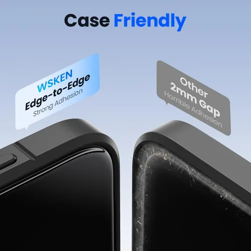 Vista 7 de WSKEN for Phone 18 Pro Max Screen Protector - 3D Curved - 2 PCS