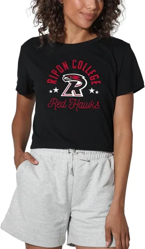 Vista 141 de Colección oficial de camisetas con diseño de mascota desgastada para mujer, color negro Grizzlies del estado de Adams