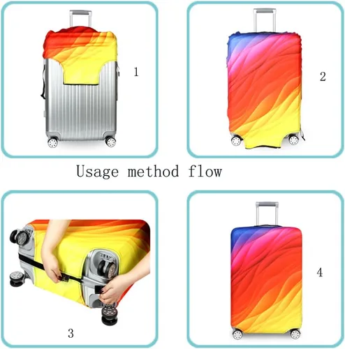 Vista 3 de YEKEYI Funda protectora de equipaje para niña, elástica, funda para maleta, 18-32 pulgadas, Tower