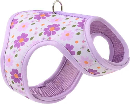 Vista 12 de Mile High Life Arnés para perro, chaleco floral de malla de aire para perros y gatos pequeños de 20 libras, fácil de poner, cierre fácil ajustable