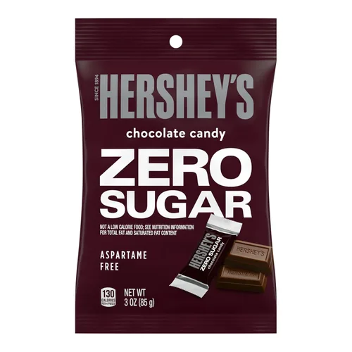 Vista 3 de HERSHEY'S Bolsas de caramelo de chocolate sin azúcar, 3 oz (12 unidades)