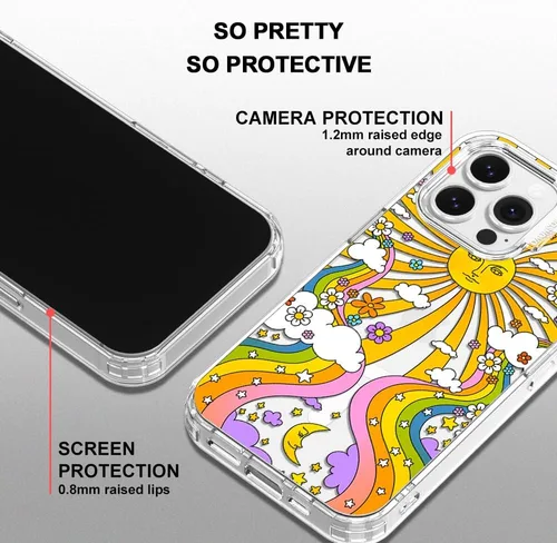 Vista 4 de MOSNOVO - Funda diseñada para iPhone 13 Pro, compatible con MagSafe, Buffertech, para impactos de caída de 6.6 pies, protector de TPU, carcasa