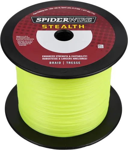 Vista 22 de Spiderwire Stealth Braid 3000 Yardas