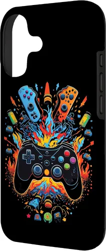 Vista 2 de Gamer Aesthetic Graphic Gaming Video Games Boys Teens Kids Case for iPhone 17