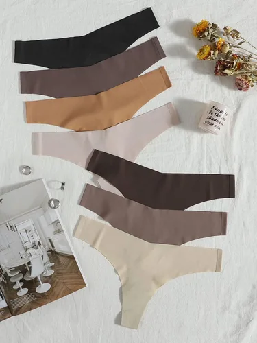 Vista 5 de SheIn 7 pares de ropa interior sin costuras para mujer