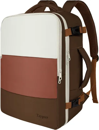 Vista 42 de Taygeer - Mochila de viaje para mujeres, mochila de cabina con puerto de carga USB y bolsa para zapatos, mochila TSA para laptop de 15.6 pulgadas