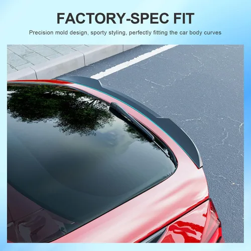 Vista 2 de SZYANG Alerón compatible con Honda Civic Hatchback 2022-2026, alerón de maletero con labio ABS, alerón de ala de repuesto para accesorios Honda