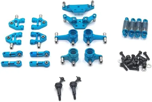 Vista 4 de Kit de coche de carreras WLtoys, RC Drift Car Metal Upgrade Swing Arm Steering Cup Shock Dog Bone Kit para WLtoys 1/28 284131 K969 K979 K989 K999