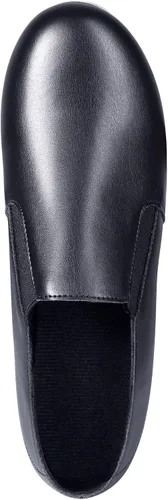 Vista 3 de Linodes Zapatos de baile unisex de cuero suave en la parte superior con elásticos para mujeres y hombres