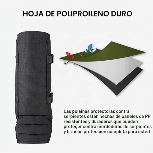 Vista 6 de Snake Gaiters Leg Guards: Waterproof Snake Chaps for Hunting, Adjustable Leg Gaiter Snake Bite Protection for Lower Legs, Lightweight Flexible