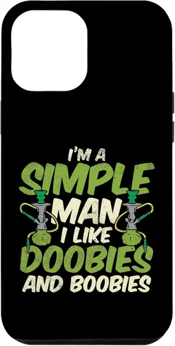 Vista 25 de iPhone 16 Simple Man Doobies Boobies Weed Cannabis 420 Stoner Men Estuche de regalo