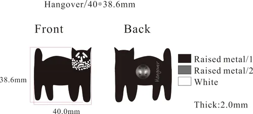 Vista 23 de FCFD Black Cat Enamel Pins Best Cat Brooch and Lapel pins for men and women Black Cat Pins