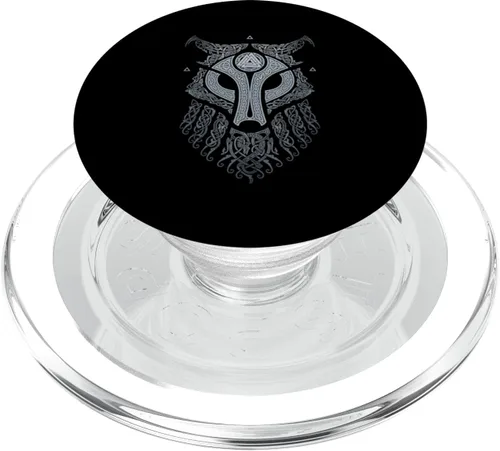 Vista 7 de VIKING CELTIC FENRIR - WOLF OF ODIN VIKING PopSockets intercambiables PopGrip