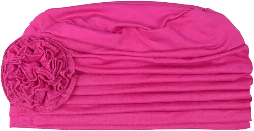 Vista 3 de Alnorm Gorros para la pérdida de cabello de quimioterapia con diseño de flores para mujeres