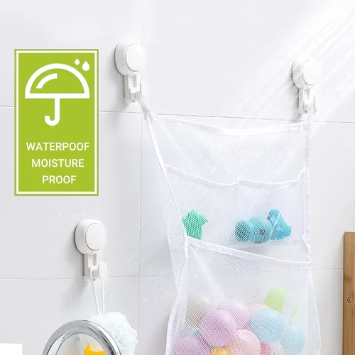 Vista 4 de Elegear Ganchos de ducha resistentes (paquete de 2) – Ganchos de succión al vacío impermeables y reutilizables para baño, cocina