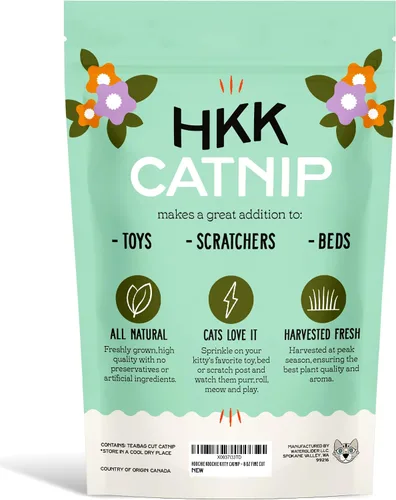 Vista 9 de Catnip, hierba gatera totalmente natural prémium (8 oz de corte fino)