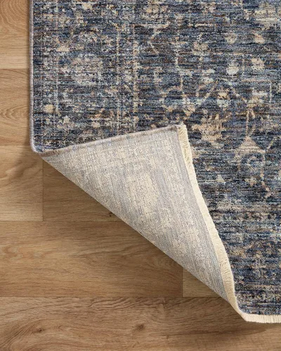 Vista 7 de Loloi Sorrento Collection SOR-01 Midnight/Natural - Alfombra decorativa de 2 pies x 3 pies SOR-01 Approx. 2x3 Black Entryway Kitchen, Vintage