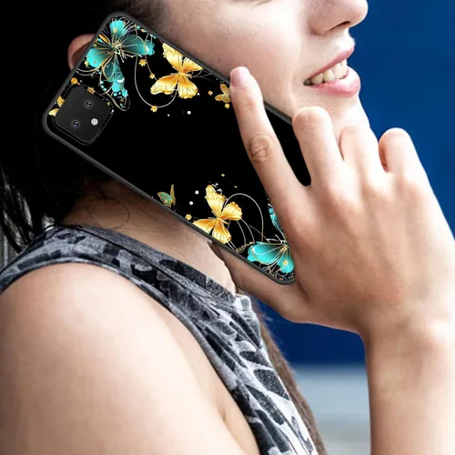 Vista 311 de Funda delgada para Google Pixel 4 XL, funda delgada de silicona de TPU suave a prueba de golpes para Google Pixel 4 XL, astronauta Galaxy