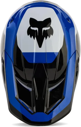 Vista 4 de Fox Racing Casco unisex para motocross V1, color azul, talla S